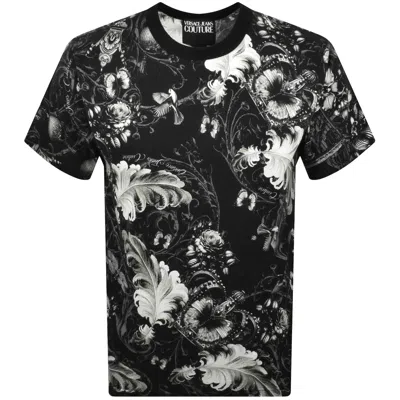 Versace Jeans Couture All Over T Shirt Black