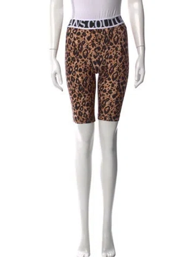 Pre-owned Versace Jeans Couture Animal Print Skinny Leg Pants In Multicolor
