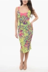Versace Jeans Couture Animalier Midi Dress