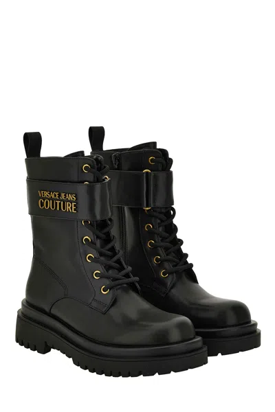 Versace Jeans Couture Ankle Boots In Black