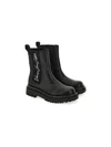 Versace Jeans Couture Ankle Boots In Synthetic Leather In Black