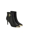 Versace Jeans Couture Women's Garland Buckle Stiletto Ankle Boots In Black