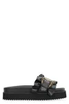 Versace Jeans Couture Arizona Rubber Slides In Black