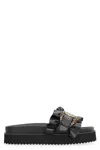 Versace Jeans Couture Arizona Rubber Slides In Black