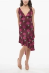 Versace Jeans Couture Asymmetric Floral Dress