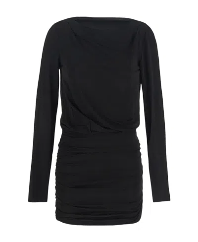 Versace Jeans Couture Backless Mini Dress In Black