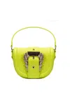 Versace Jeans Couture Barocco-buckle Shoulder Bag In Green