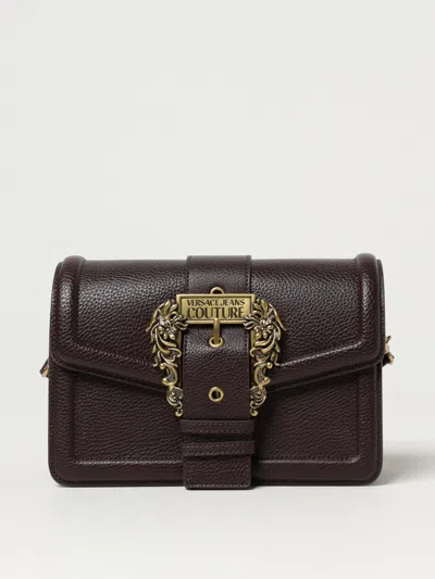 Versace Jeans Couture Bag In Grained Synthetic Leather In Brown