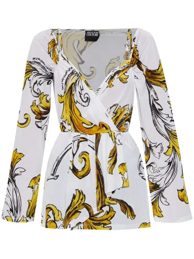 Versace Jeans Couture Barocco Blouse In White