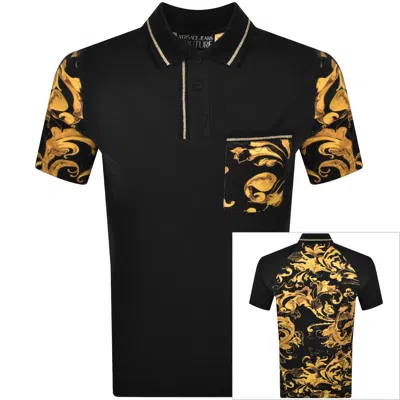 Versace Jeans Couture Barocco Polo Black
