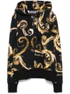 Versace Jeans Couture Zip Chromo Print Sweatshirt In Black