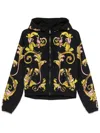 Versace Jeans Couture Zip Chromo Print Sweatshirt In Black
