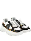 Versace Jeans Couture Barocco-print Platform Sneakers In White