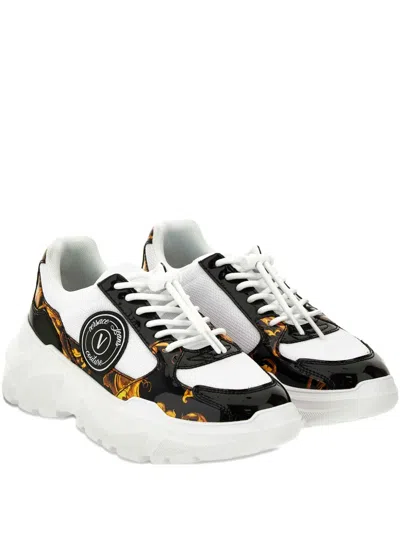 VERSACE JEANS COUTURE BAROCCO-PRINT PLATFORM SNEAKERS