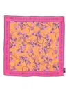 Versace Jeans Couture Barocco-print Scarf In 粉色
