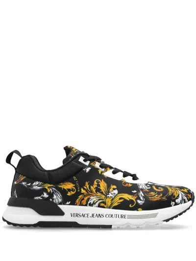 Versace Jeans Couture Barocco-print Sneakers In Multi