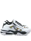 Versace Jeans Couture Barocco-print Sneakers In White