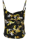 Versace Jeans Couture Barocco-print Vest In Black