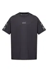 Versace Jeans Couture Barocco Printed Crewneck T-shirt In Gray