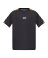 Versace Jeans Couture Barocco Printed Crewneck T-shirt In Black