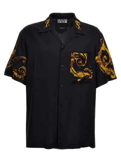 Versace Jeans Couture Baroccoflage-print Short-sleeve Shirt In Multi