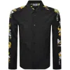 Versace Jeans Couture Barocco Shirt Black In Black