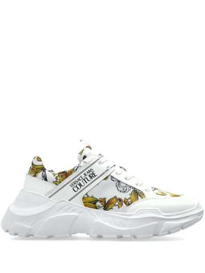 Versace Jeans Couture Barocco Sneakers In White