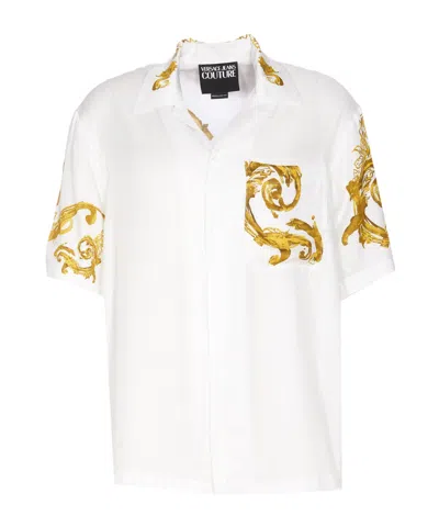 Versace Jeans Couture Baroccoflage Printed Straight Hem Shirt In Multi