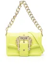 Versace Jeans Couture Baroque Buckle Shoulder Bag In Grün