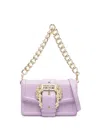 Versace Jeans Couture Baroque Buckle Shoulder Bag In Violett