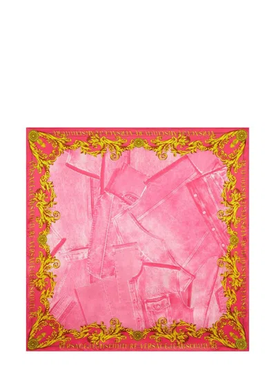 Versace Jeans Couture Baroque Foulard In Multicolor