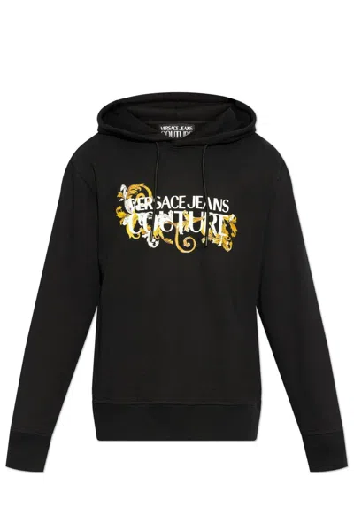 VERSACE JEANS COUTURE BAROQUE LOGO HOODIE SWEATER
