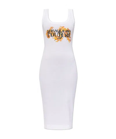 Versace Jeans Sleeveless Dress In White