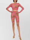 Versace Jeans Couture "baroque Outline" Cropped Top