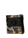 Versace Jeans Couture Baroque Pattern-print Shoulder Bag In Black