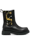 Versace Jeans Couture Drew Ankle Boots In Black