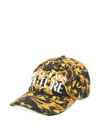 Versace Jeans Couture Baroque-print Baseball Cap In Multi