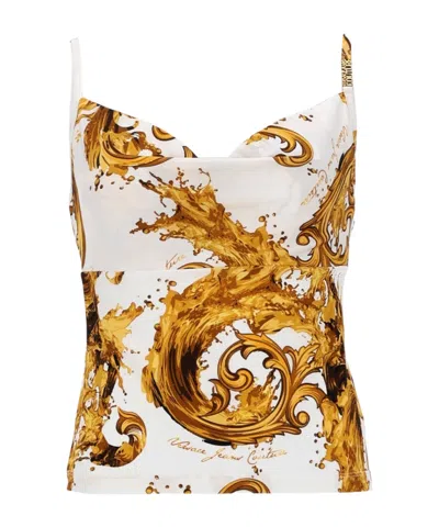 Versace Jeans Couture Baroque Print Camisole Top In Multi