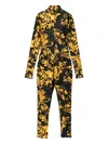 Versace Jeans Couture Baroque-print High-neck Jumpsuit In Multi