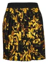 Versace Jeans Couture Baroque-print Pleated Mini Skirt