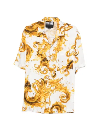 Versace Jeans Couture Baroque-print Pocket Shirt In Multi