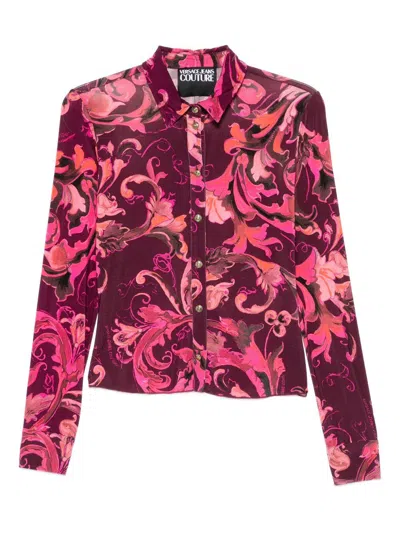 VERSACE JEANS COUTURE BAROQUE PRINT SHIRT VERSACE JEANS COUTURE