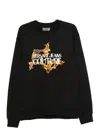 Versace Jeans Couture Baroque-print Sweatshirt In Black