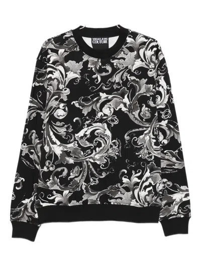 Versace Jeans Couture Baroque-print Sweatshirt In Multi