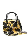 Versace Jeans Couture Baroque-print Tote Bag In Black
