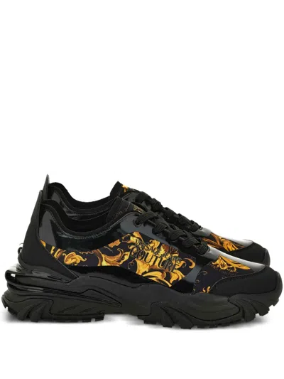 VERSACE JEANS COUTURE BAROQUE-PRINT TRAINERS