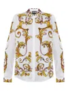 Versace Jeans Couture Long-sleeved Shirt With Concealed Button Fastening In White