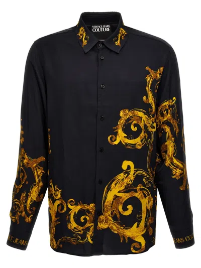 Versace Jeans Couture Baroque Shirt  In Black
