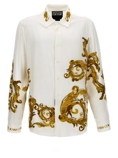 Versace Jeans Couture Baroque Shirt In White