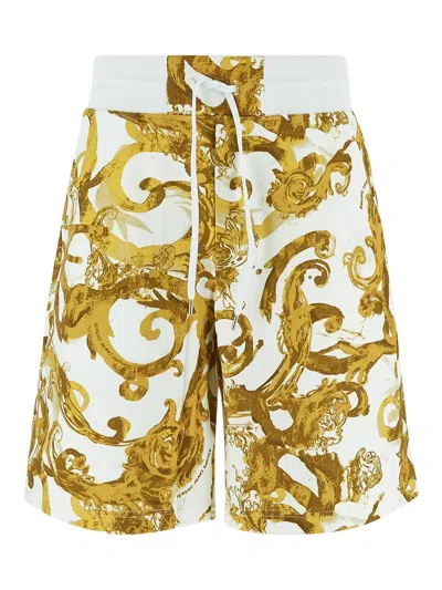Versace Jeans Couture Baroque Short In White